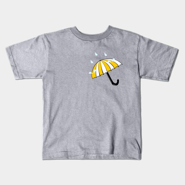 Under My Umbrella Kids T-Shirt by traditionation